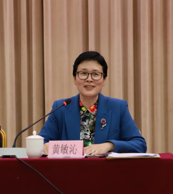 黄敏沁副主委讲话